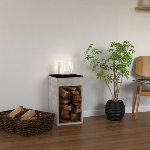 GLOW FIRE Ethanol Kamin 'Emma Concept M' | Ethanolkamin mit 4 Std. Brenndauer und 2 KW Heizleistung | BxHxT: 32x40x32 cm