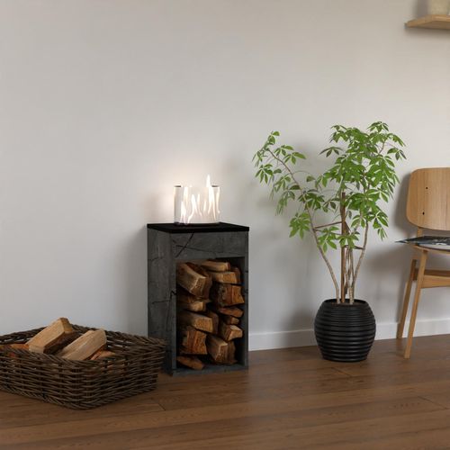 GLOW FIRE Ethanol Kamin 'Emma Concept M' | Ethanolkamin mit 4 Std. Brenndauer und 2 KW Heizleistung | BxHxT: 32x40x32 cm