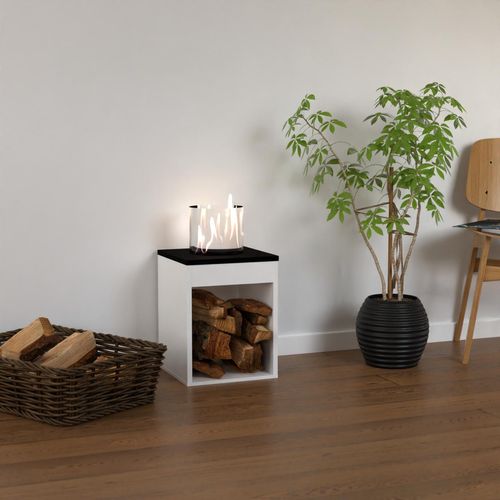 GLOW FIRE Ethanol Kamin 'Emma Concept S' | Ethanolkamin mit 4 Std. Brenndauer und 2 KW Heizleistung | BxHxT: 32x40x32 cm