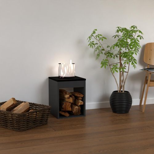 GLOW FIRE Ethanol Kamin 'Emma Concept S' | Ethanolkamin mit 4 Std. Brenndauer und 2 KW Heizleistung | BxHxT: 32x40x32 cm