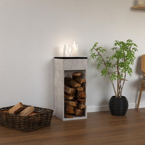 GLOW FIRE Ethanol Kamin 'Emma Concept L' | Ethanolkamin mit 4 Std. Brenndauer und 2 KW Heizleistung | BxHxT: 32x80x32 cm