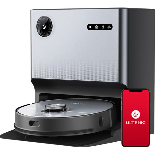 Ultenic MC1 Saugroboter mit Absaugstation Wischfunktion, Staubsauger Roboter 5000Pa Saugleistung, LiDAR Navigation, 3h Lange Laufzeit, Saug Wischrobot