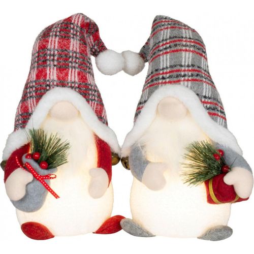 LED-Zwerg 34/48cm beleuchteter Zwerg Weihnachtsdeko