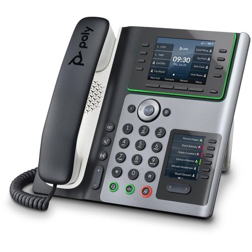 HP Poly Edge E450 - VoIP-Telefon mit Rufnummernanzeige/Anklopffunktion