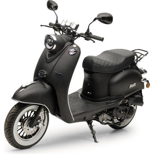 Motorroller Retro MiniMe 2.0 Mattschwarz 50ccm 45 kmh Moped Scooter