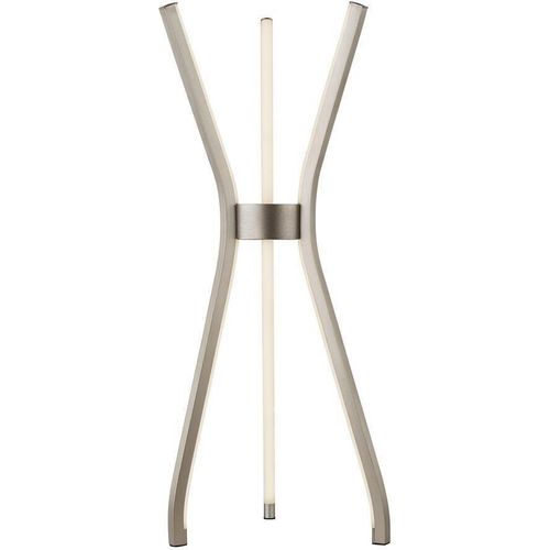 Tripod LED Stativ Tischleuchte modern 3-flammig nickel satiniert