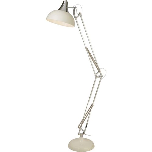Goliath Floor Lamp - Cream & Chrome
