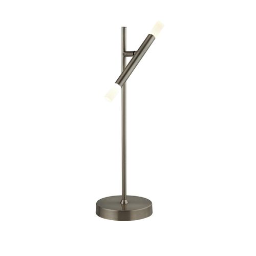 Schreibtischlampe Industrielle Stahlrohre Chrom Polycarbonat Led 4,65W 2700K