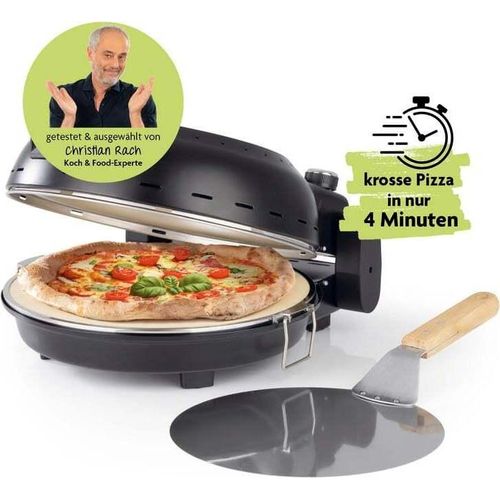 Rachs KOCHWERK Pizza Maker inkl. herausnehmbarem Pizzastein & Pizza-Heber