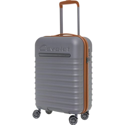 Handgepäck Hartschalentrolley Koffer Silber Rollenkoffer 55 cm Cavalet bei Bowatex