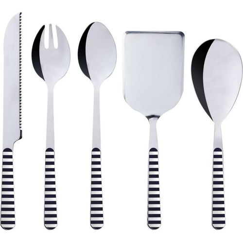 Besteck Set Koch- und Küchen Set 5 teilg., Edelstahl und Kunststoff