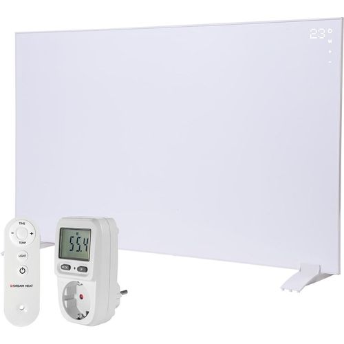 Dream Heat 480 Watt Infrarotheizung inkl. Eaxus Energiekostenmessgerät (Touch Panel, APP-Steuerung)