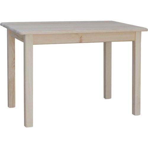 Tisch aus massivem Kiefernholz unbehandelt 110 x 80