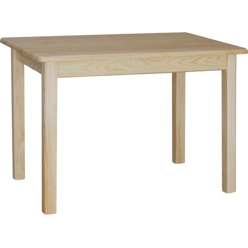 Tisch aus massivem Kiefernholz lackiert 110 x 80