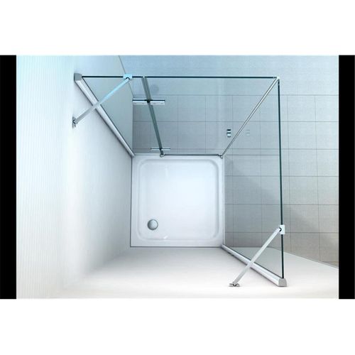 Glaszentrum Hagen - 120x90x195 cm - Hestia Duschkabine Dusche Duschabtrennung - 8mm - ESG Glas mit Duschwanne + Siphon