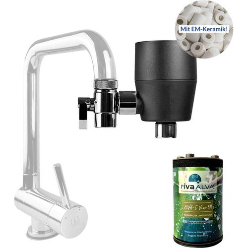 rivaALVA-S Viva Wasserfilter am Wasserhahn - Schwarz