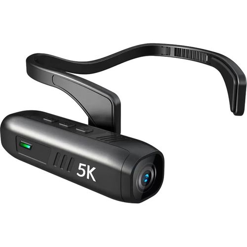 5K-Kopfkamera, tragbare WiFi-Videokamera, Camcorder, Webcam, 30 MP, Anti-Shake, IPX5, wasserdicht, mit 120¡ã-Weitwinkelobjektiv, unterstuetzt APP-Steuerung fuer Vlog-Videoaufzeichnung