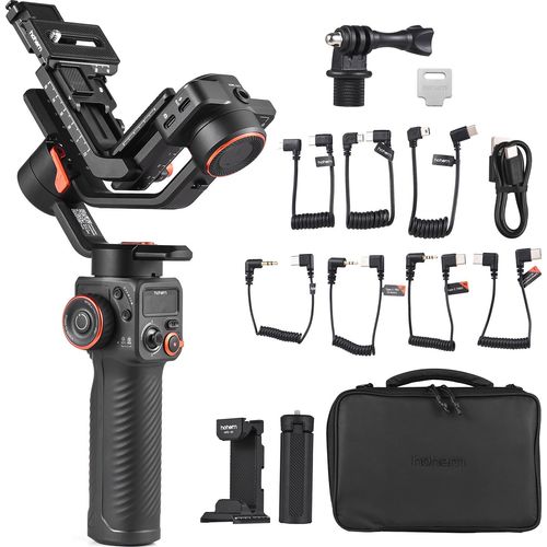 Hohem iSteady MT2 3-Achsen-Kamerastabilisator, Gimbal-Stabilisator fuer Smartphones, 1,2 kg/2,64 lbs Nutzlast, unterstuetzt BT-Verbindung, kompatibel mit Samart-Telefonstativ, DSLR-Kamera, spiegellose Kamera, Canon/Sony/Panasonic/Nikon/Fujifilm