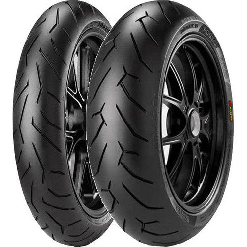 Paar Motorradreifen Pirelli 120/70-17 Rosso 2 (K) + 130/70-17 Rosso 2