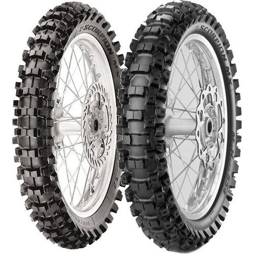 Paar Motorradreifen Pirelli 120/80-19 Mx32 Mid S + 120/80-19 Mx32 Mid H