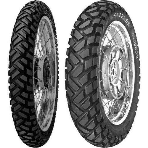 Paar Motorradreifen Metzeler 90/90-21 Enduro 3 Sahara + 140/80-18 Enduro 3 Sahara Mst