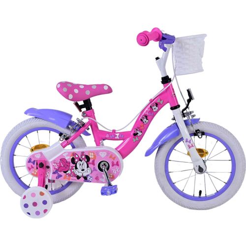 VOLARE Kinderfahrrad Disney Minnie, 14 Zoll, ohne Rücktrittbremse