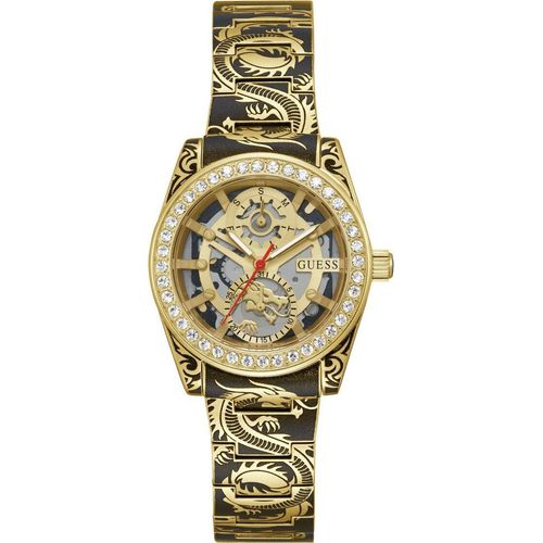 Guess Dragoness Uhr Golden Golden One Size