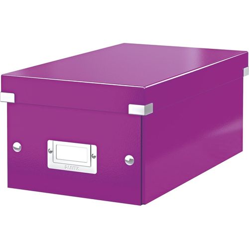 Ablagebox Click & Store DVD violett Packung mit 6 Stück