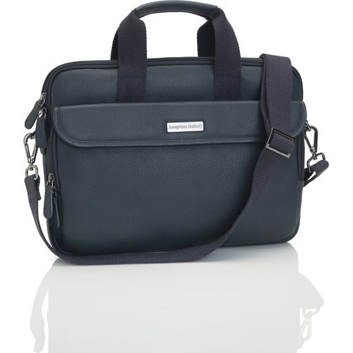 Josephine Osthoff Laptoptasche Notebooktasche, handgemacht aus 100% Echtleder, Umhängetasche für bis zu 14 Zoll, Aktentasche Notebook, Crossbody Schultergurt