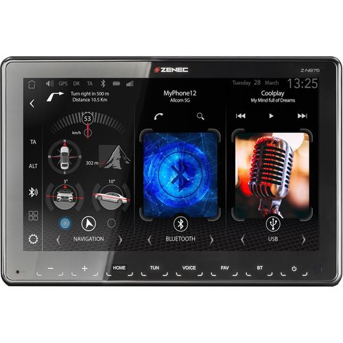 ZENEC Z-N975 1-DIN Moniceiver Android Auto Apple CarPlay Bluetooth Digitalradio