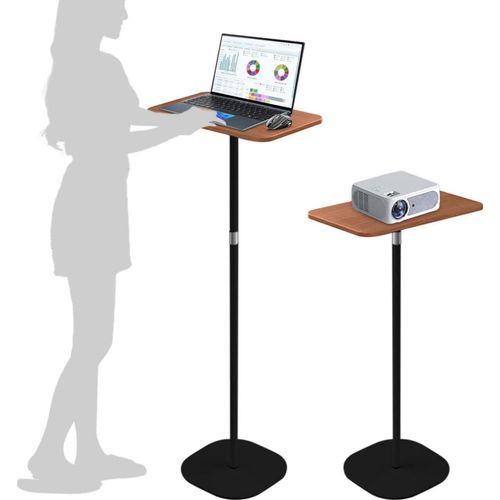 Stehpult Höhenverstellbar 46-120 cm Schwarz Adjustable Laptoptisch