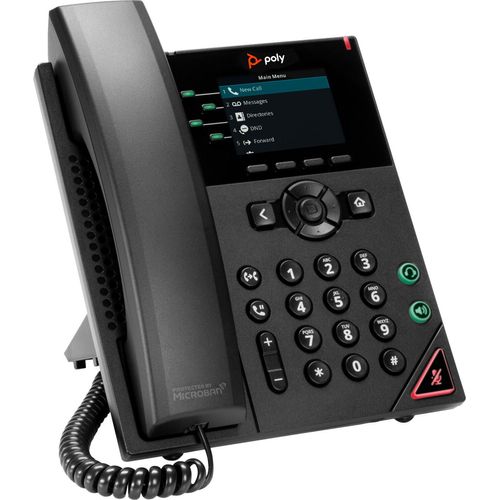 HP Poly VVX 250 VoIP Telefon SDP/SIP/RTP/SRTP 4 Leitungen