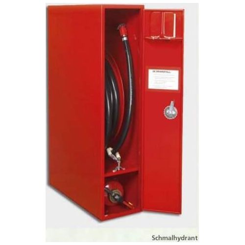 Schmal- Wandhydrantenschrank Typ S Wandhydrant Selbsthilfe, mit fester Haspel