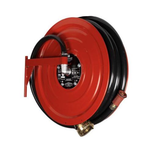 Schlauchhaspel Set f. Wandhydrant LINKS 30m Schlauch + Haspel + Anschluss links