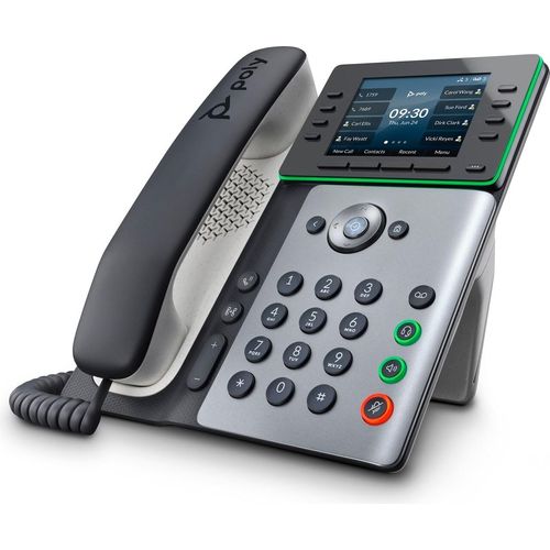 HP Poly Edge E350 - VoIP-Telefon mit Rufnummernanzeige/Anklopffunktion