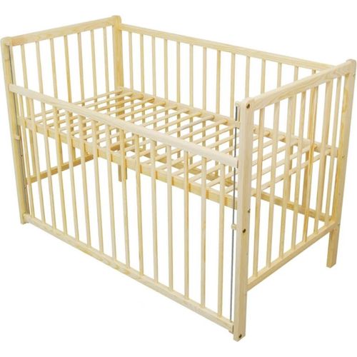 Need Sleep Babybett Martin 120x60 cm Höhenverstellbar - absenkbares Seitengitter - Beistellbett Baby Bed natürlich