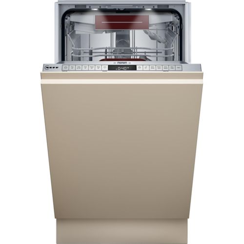 Neff S857ZMX03E N 70 Vollintegrierter Geschirrspüler, 45 cm breit, 10 Maßgedecke, TimeLight, Home Connect, Zeolith, AquaStop