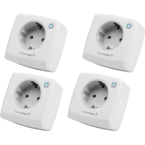 HOMEMATIC IP 157337A0, Schalt-Messsteckdose, 4 Stück