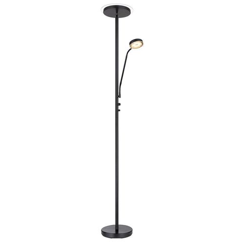 LED Stehleuchte, schwarz, dimmer, Flexo verstellbar, H 180 cm