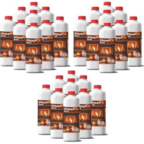 27x1 Liter Bioethanol ORANGENDUFT Premium 100% fürAlkohol für Kamin 27L