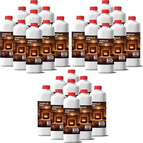 27x1 Liter Bioethanol VANILLEDUFT Premium 100% fürAlkohol für Kamin 27L