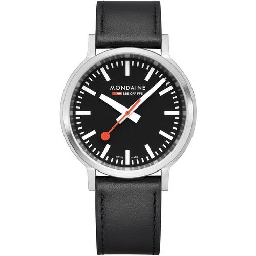 Mondaine MST.41020.LBV.2SE Herrenuhr SBB Stop2Go 41mm 3ATM