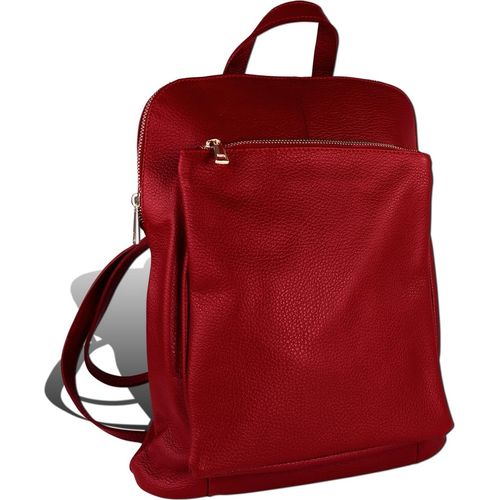 Cityrucksack dunkelrot Toscanto Tasche Leder D2OTT610RD