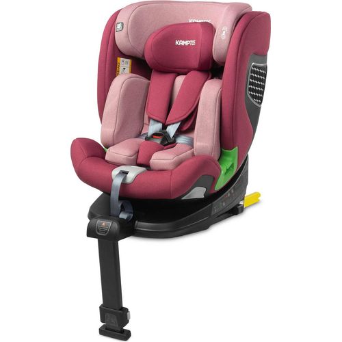 CARETERO Kamptos 360 Grad Drehbarer Kinderautositz, ISOFIX - Schmutzig Rosa