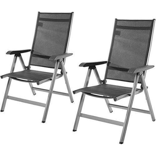 Amazon Basics Terassenstuhl, 5-Stufen verstellbar, Doppelpack