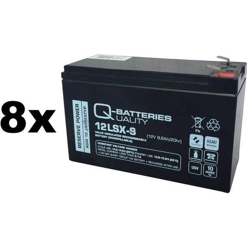 Ersatzkku für Eaton Powerware USV-Anlage 12V 9Ah (8er Set)