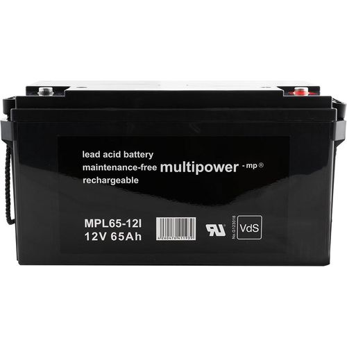 Multipower MPL65-12I/ 12V 65Ah Blei Akku AGM mit VdS Zulassung