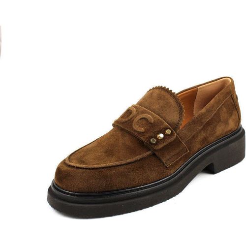 NEU Donna Carolina Damen Slipper in Tabacco aus Rauleder
