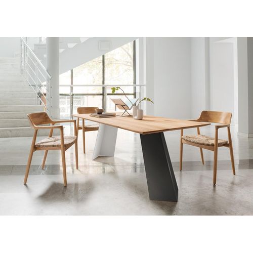 Tischgestell A-row II 60x60x72 Stahl Schwarz-Weiß
