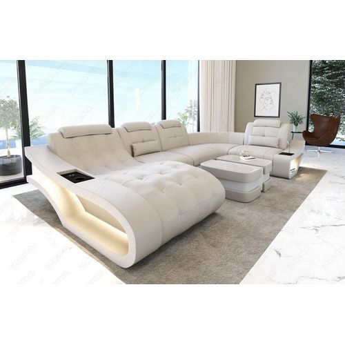 Leder Wohnlandschaft Elegante Echtleder